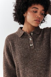 BDG Urban Outfitters LOFTY RUGBY - Pullover - choc