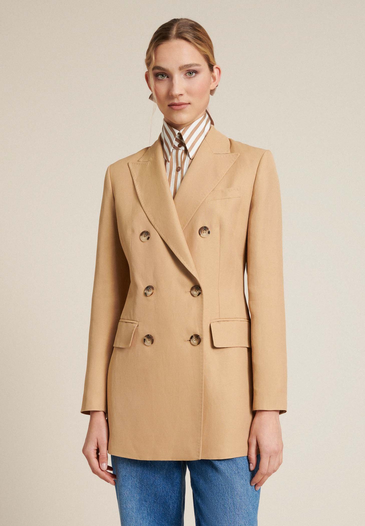 Luisa Spagnoli VANINA - Cappotto corto - cammello/sabbia - Zalando.it