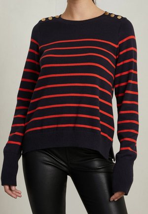 Stickad tröja - dark blue