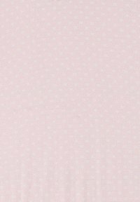 Tessuto rosa chiaro con un sottile motivo floreale bianco ripetitivo. Texture morbida e superficie uniforme, adatta per varie applicazioni tessili.