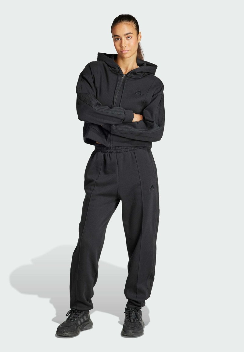 adidas Sportswear - LINEAR TRACKSUIT - Träningsset - black, Förstora