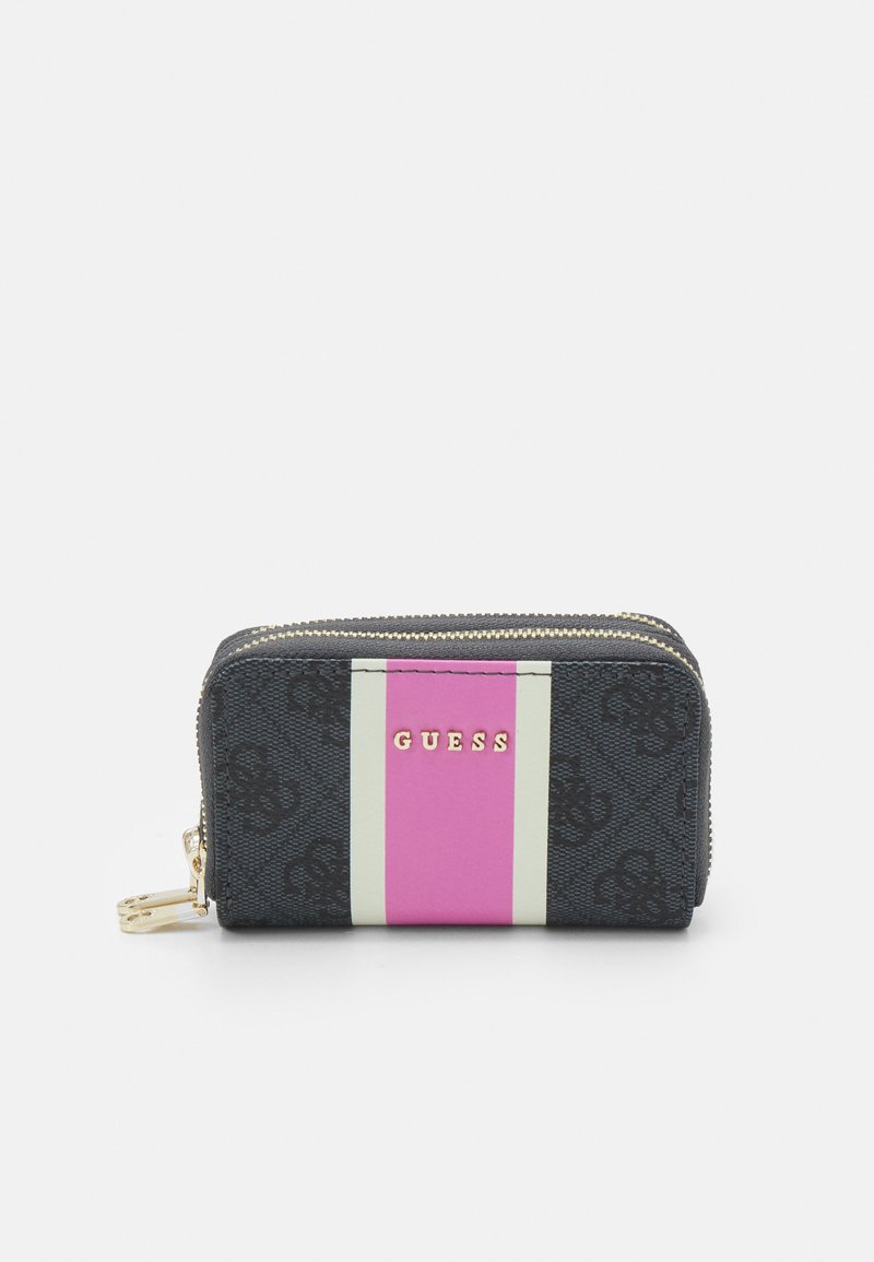 Guess DOUBLE ZIP MINI WALLET - Piniginė - coal