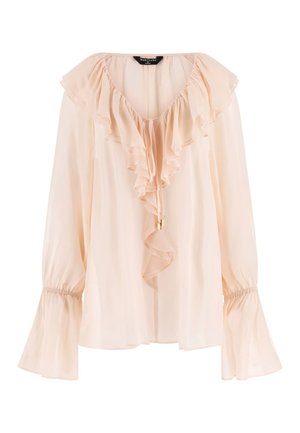 MARCIANO BY GUESS, ADELA LS RUFFLES BLOUSE - Blouse - beige