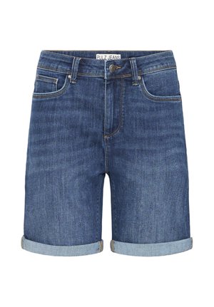 PULZ, PZKAYLA HW SHORTS - Denimové šortky - medium blue denim