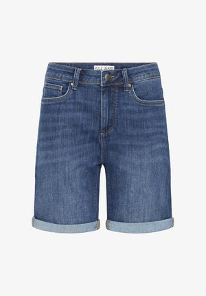 PULZ, PZKAYLA HW SHORTS - Shorts vaqueros - medium blue denim