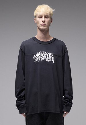 PRAISE - Pikkade varrukatega topp - washed black