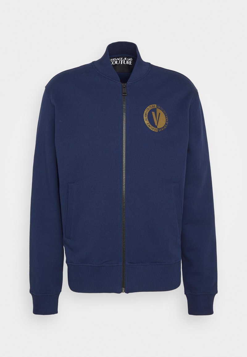 Versace Jeans Couture Sweater met rits blauw