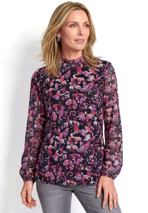 GOLDNER, SHIRT - Bluse - pink black patterned
