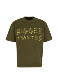 Print T-shirt - dark khaki