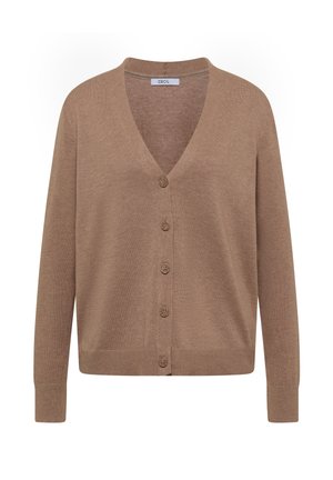 Cecil, CARDIGAN MIT V-NECK UND KNOPFLEISTE - Gilet - creamy mocha melange
