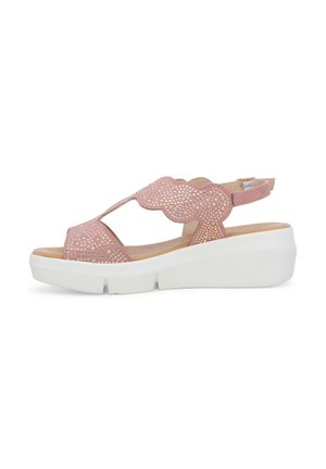Sandali con plateau - rosa