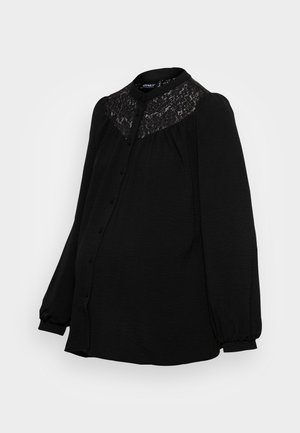 Button-down blouse - black