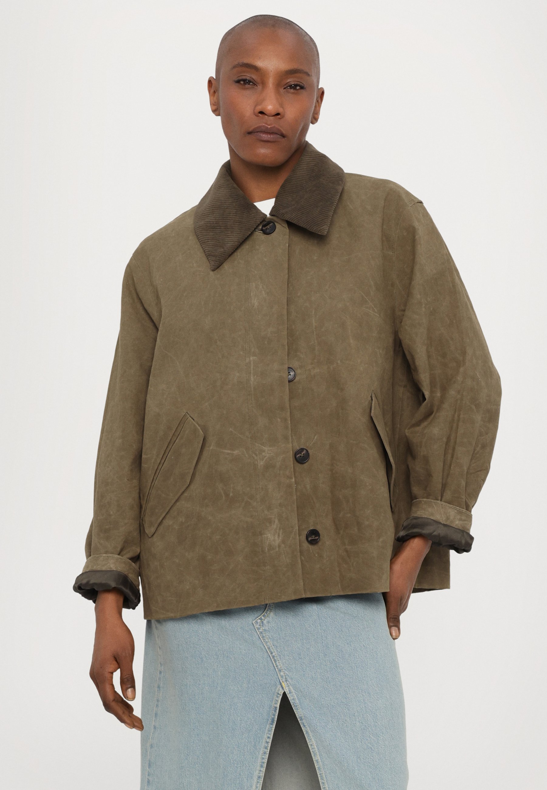 Holzweiler DIANA - Light jacket - green/light brown - Zalando.co.uk