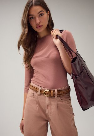 SOFT TOUCH LENGTH SLEEVE CREW NECK  - Tops ar garām piedurknēm - rose pink