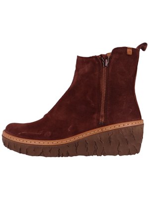 El Naturalista ELEGANTE YGGDRASIL  - Enkellaarsjes met plateauzool - chocolate