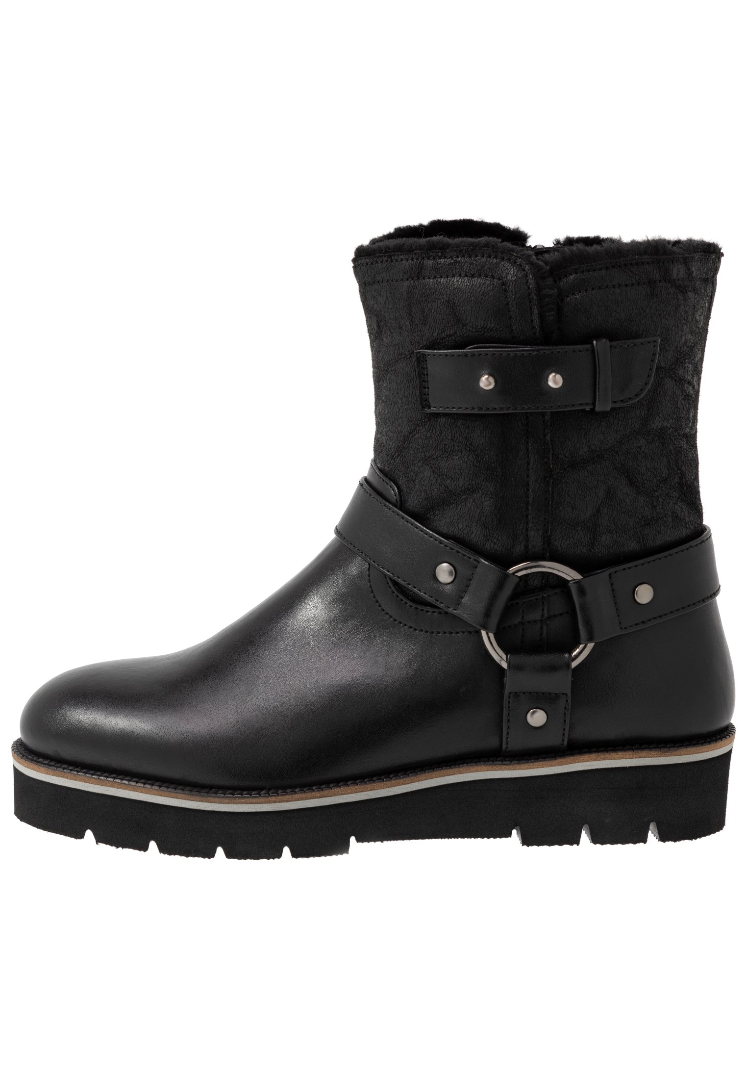 Simply Be WIDE FIT ZOE LINED BIKER BOOT Cowboy Simply Be WIDE FIT ZOE LINED BIKER BOOT Cowboy