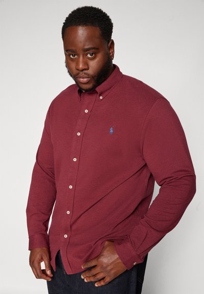 Polo Ralph Lauren Big & Tall FEATHERWEIGHT MESH SHIRT - Camisa - vintage port heather
