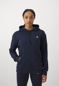 adidas Sportswear ESSENTIALS SMALL LOGO FEEL COZY HOODIE - Sweatshirt com capuz - legend ink