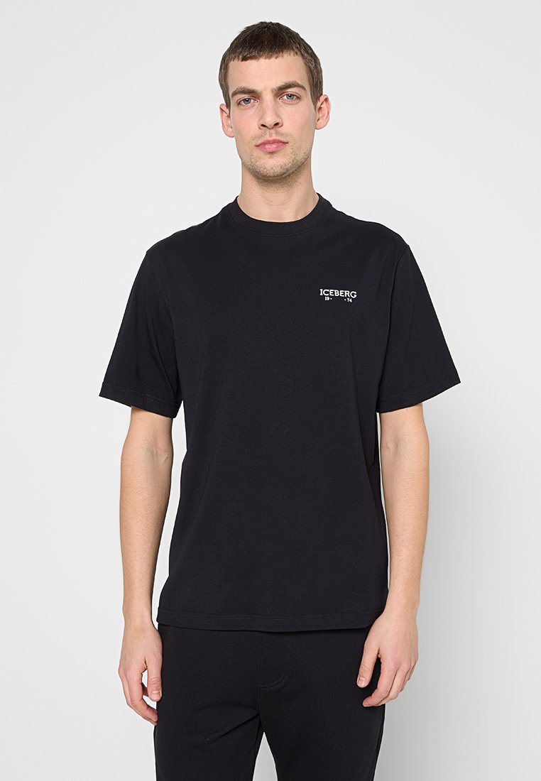 Iceberg T-shirt basic zwart
