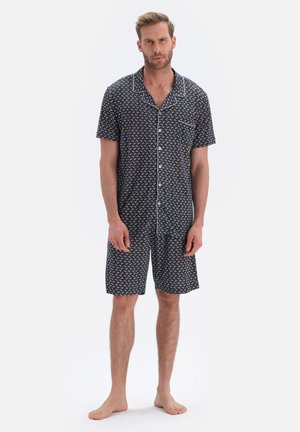 Dagi Half-Plot – Set Pigiama Uomo In Cotone E Modal – T-Shirt E Pantaloni Con Tasche – Colore Ecru