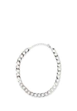 CON STRASS - Collana - silver-coloured