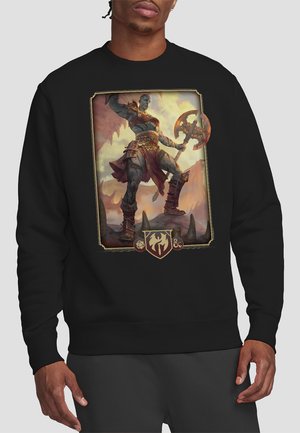 DUNGEONS DRAGONS BARBARIAN KEY ART - Sweatshirt - black