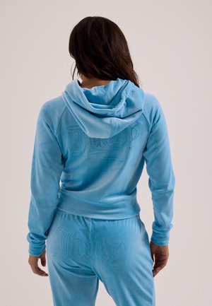 Juicy Couture, Felpa con zip - light blue