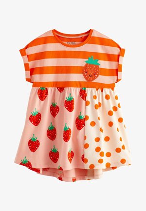 SHORT SLEEVE DROP HEM STANDARD - Jerseykleid - red