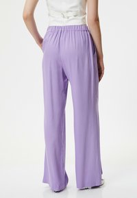 Koton POCKET DETAIL WIDE LEG  - Broek - lilac