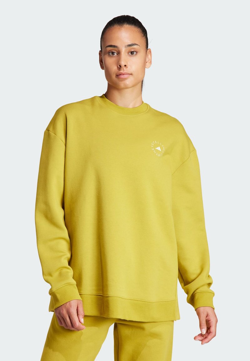 adidas by Stella McCartney ADIDAS BY STELLA MCCARTNEY SPORTSWEAR - Sweatshirt - pulse olive/white