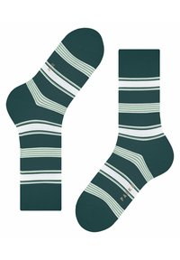 FALKE MARINA STRIPE - Socken - mulberry