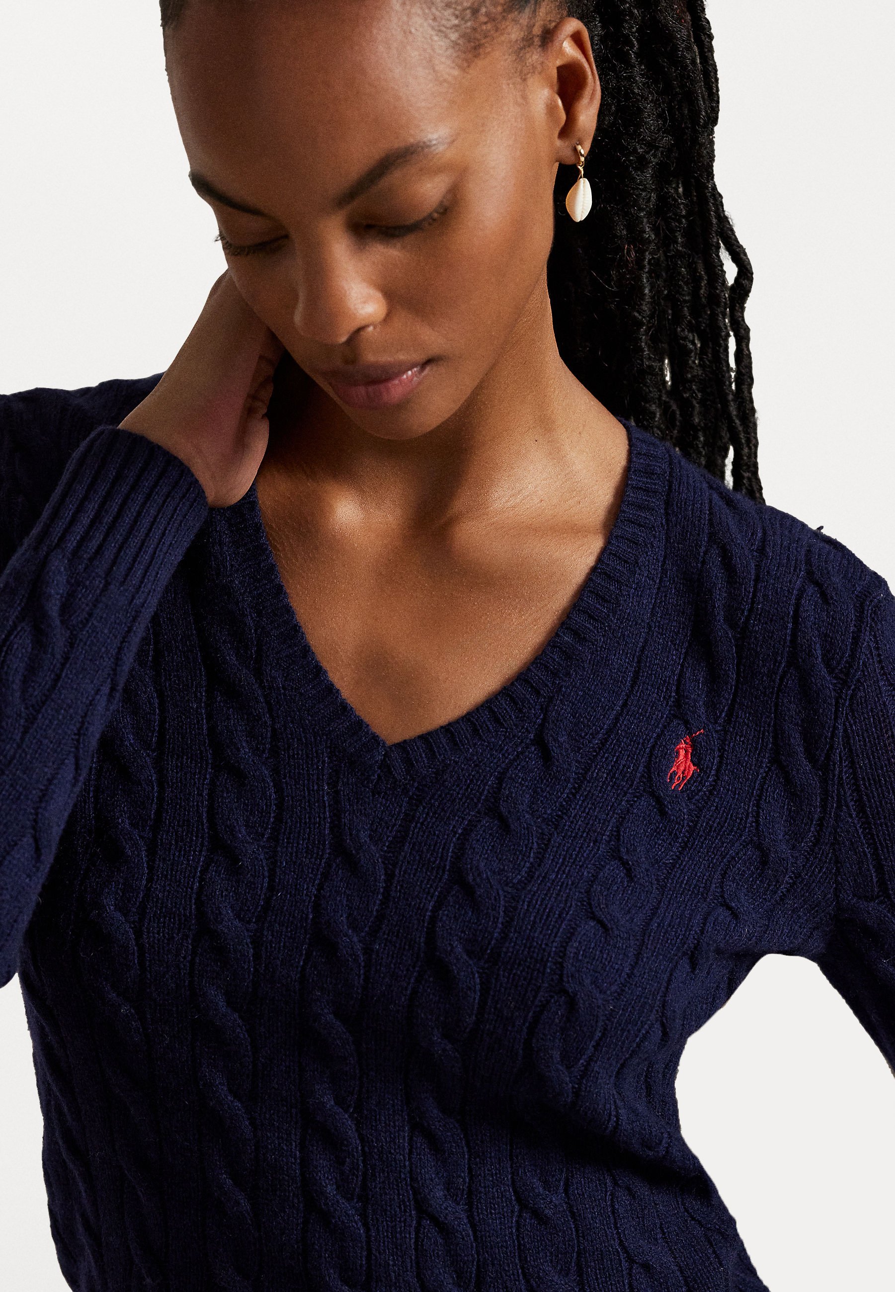Navy Cashmere Navy Blue Jumpers Hot Polo Ralph Lauren Knitted