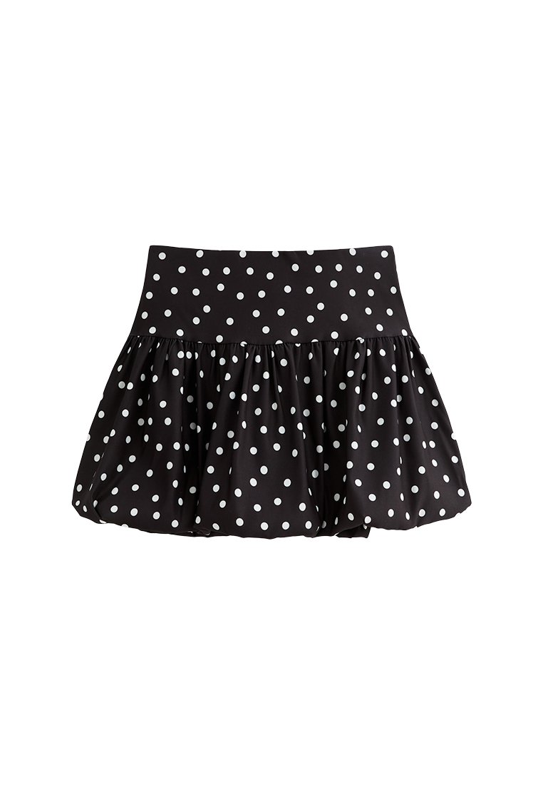 Mini-jupe Noire Et Blanche à Pois Topshop Taille S (0) - Occasion Très Bon état - Style Rétro