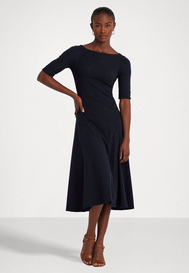 ralph lauren navy blue cocktail dress