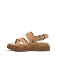 Timberland - Platåsandaletter - medium beige nubuck Miniatyrbild 1