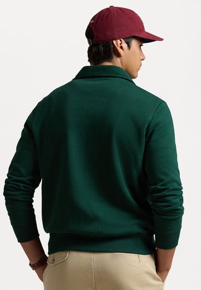 Polo Ralph Lauren LOGO FLEECE QUARTER-ZIP SWEATSHIRT - Ikdienas džemperis - moss agate