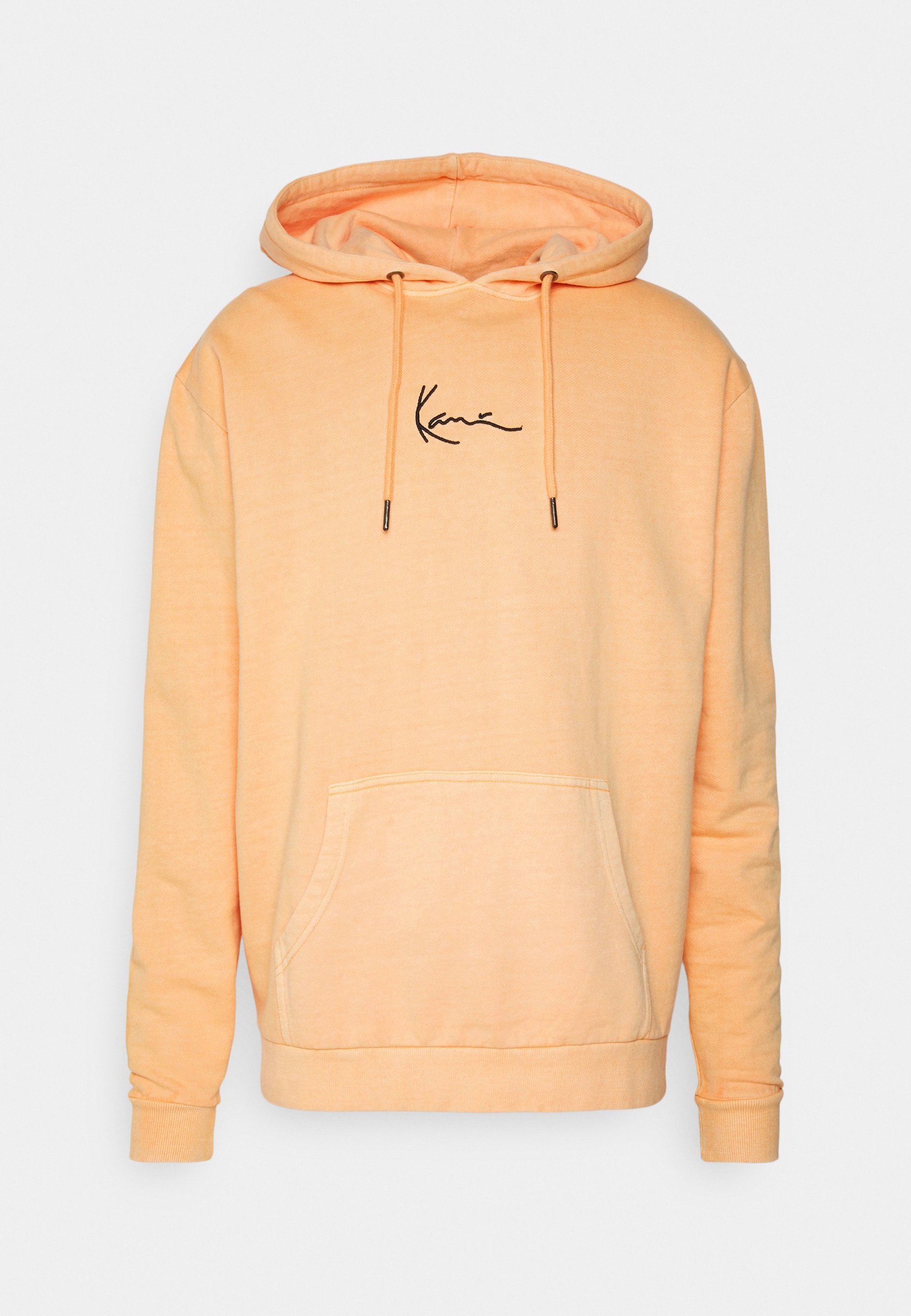 Kangaroo Hoodie Mit Rippenstoff Und Großer Tasche – Aus Baumwolle, Farbe Ecru, Größe S