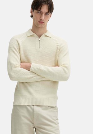 PURE HALF ZIP FISHERMAN'S  - Trui - ecru