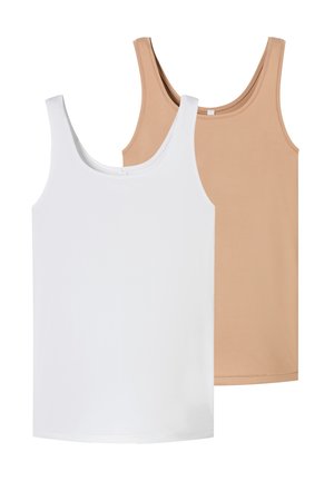 2-PACK TRÄGER - UNIQUE MICRO - Aluspaita - weiss maple