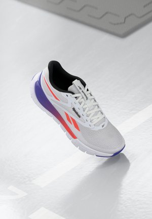 FLEX UNISEX - Training shoe - footwear white/flash orange/royal purple
