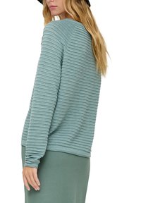 QS MIT STRUKTURMUSTER - Pullover - salbeigrün