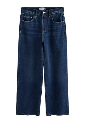 Next, TALL FIT - HIGH RISE CITY WIDE LEG JEANS - Wide leg - dark blue
