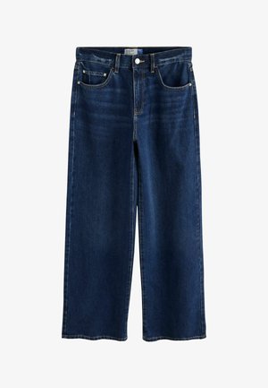 Next, TALL FIT - HIGH RISE CITY WIDE LEG JEANS - Wide leg - dark blue