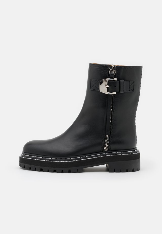 Bottines à plateau - nero