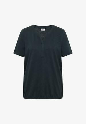 Cecil, BASIC SHIRT IM TUNIKA-LOOK - T-shirt basique - deep petrol blue