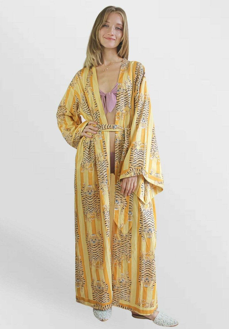 Be Sunset PARADISE KIMONO - Poletna jakna - mustard