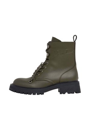 STACY PLAY - Botines con plataforma - khaki green