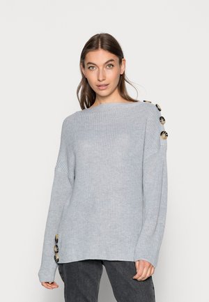 LASCANA Strickpullover - hellgrau melange