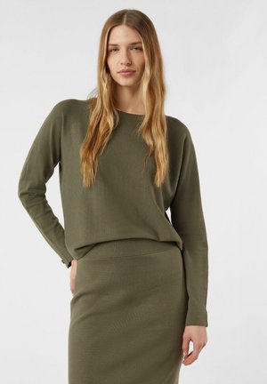 STRICKPULLOVER - Strickpullover - olivgrün