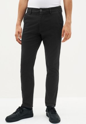 SLIM FIT - Chinos - black elasticated waist